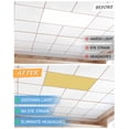thumbnail image 7 of Fluorescent Light Covers for Ceiling Lights 2 Pack, Light Yellow Magnetic Classroom Light Covers 4x2 Feet, Minimalist Modern Solid Color Yellow Fluorescent Ceiling Filters for Office Classroom, 7 of 7