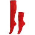 thumbnail image 4 of Deal for Days Holiday Decor Ofreoo Women's Solid Color Warm Stockings From The 1980s To 1990s, Super Long Tight Knit Pile Socks Compression Socks for Women, 4 of 4