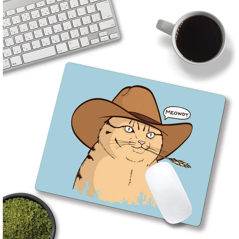 Mouse Pad, Cool MEOWDY Cat Mouse Pad, Square Mouse Mat Waterproof  