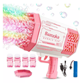 thumbnail image 5 of Pistola De Burbujas De 69 Agujeros Rosa Con Luz Para Niños, 5 of 5