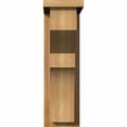 thumbnail image 2 of 6"W x 12"D x 20"H Monterey Rough Sawn Corbel w/Backplate, Western Red Cedar, 2 of 9
