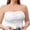 White, variant on Front Buckle Closure Posture Bandeau Bras for Women Plus Size No Underwire Seamless Strapless Bra Full Coverage Large Bust Comfort Bralettes White XL