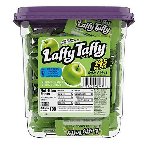 Laffy Taffy Jar, Sour Apple, 145 Count