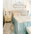 thumbnail image 6 of Lush Decor Sydney Floral Bedspread, Queen, Blue/Yellow, 3-Pc Set, 6 of 9