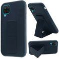 thumbnail image 1 of Kaleidio Case For Samsung Galaxy A12 5G [Hybrid Grip] Lightweight Impact [Magnetic Fold-Out Stand] Protector Cover [Blue], 1 of 6