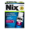 Nix Lice Killing Creme Rinse, 2 oz and Nit Comb to Remove Lice & Eggs from Hair