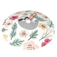 thumbnail image 2 of Kll 48" Christmas Tree Skirt Cute Cartoon Sloth Xmas Tree Skirts Mat For New Year Xmas Holiday Party Indoor Outdoor Home Decoration, 2 of 9