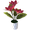 Red, variant on Wofarmy Artificial Magnolia Silk Flower for Trio Potted Plant Home Decor Wedding White