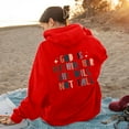thumbnail image 4 of WEAIXIMIUNG Sweat à Capuche Camouflage Col Rond pour Femmes avec Cordon de Serrage Double Impression, 4 of 4
