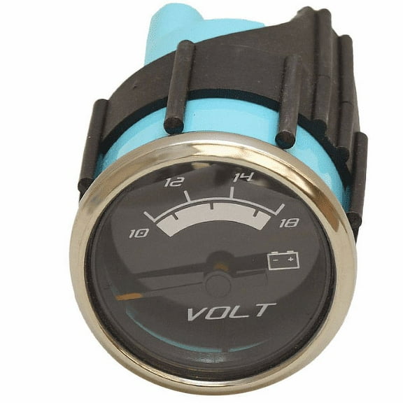Faria Boat Volt Gauge VBC020A | 10 to 18V Black / Silver