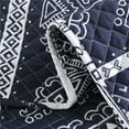 thumbnail image 5 of Bohemian Geometric Small Flora Quilt Set King (103x90 Inch), 3 Pieces(1 Geometric Boho Quilt and 2 Pillowcases), Bohemian Reversible Bedspread Microfiber Coverlet Sets All-Season, 5 of 5