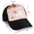 thumbnail image 2 of Yiaed Star Cute Dog Print Baseball Cap Dad Hat Polo Style Plain Blank Adjustable Size, 2 of 5