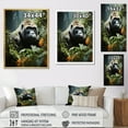 thumbnail image 4 of Designart "A Gorilla in the Jungle" Animals Wall Art Living Room, 4 of 5