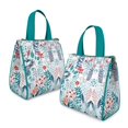 thumbnail image 2 of Pioneer Flower Floral Print Pattern Insulated Lunch Bag for Women & Adults,Large Portable Soft Cooler Lunch Bag,Thermal Food Storage Tote with Pearl Cotton,8.66L,8.75x5.75x9.5 Inch, 2 of 6