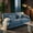 Blue, variant on Demi Bonn Cloud Couch 2-Seater Sofa, Premium Chenille Upholstery, Comes with 2 Lumbar Pillows & 2 Throw Pillows, for Living Room, White