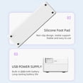 thumbnail image 3 of Small Portable Printer Wireless Inkless Printer Supports 8.26''x11.69'' Thermal Paper Printer BT5.1 Connection Printer  Thermal Paper Compatible with iOS,  & Laptop for, 3 of 7