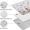 thumbnail image 5 of White Butterfly Rose Pattern Bathroom Rugs Sets 3 Piece,Toilet Cover Set,Absorbent Non Slip Bathroom Mats Sets with U-Shaped Contour Rug Toilet Rug Set, 5 of 5