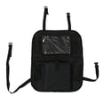thumbnail image 1 of Bolsa de almacenamiento para asiento trasero de coche, gran capacidad, multifunción, protector de espalda, bolsa colgante, protector de patadas, protector de asiento, color negro, 1 of 7