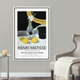 thumbnail image 2 of PixonSign Framed Canvas Print Wall Art Henri Matisse Still Life with Lemons Flowers Classic Vintage Illustrations Fine Art Decorative Multicolor for Living Room, Bedroom, Office - 16"x24" WHITE, 2 of 5