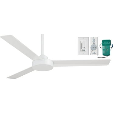 Minka-Aire Roto 52" Ceiling Fan with 3 blades - Flat White w/ Extra Remote - F524-WHF-R