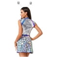 thumbnail image 2 of Alvivi Womens Shiny Astronaut Costume A-line Dance Dress Accessories Space Flight Suit Cosplay Party Halloween Silver S, 2 of 6