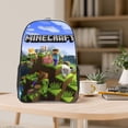 thumbnail image 4 of Minecraft Mochila transparente temática, resistente y duradera, bolsa see-through para trabajo, deporte, universidad y viaje, 31 × 43 cm, 4 of 6