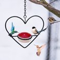 thumbnail image 6 of EUDIDV Suet Bird Feeder Handcrafted Circular Hanging Metal Hummingbird Feeder With Red Bowl For Garden Backyard Outdoor Decor Avian Feast Station, 6 of 7