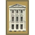 thumbnail image 2 of Deneufforge 17x24 Black Ornate Wood Framed with Double Matting Museum Art Print Titled - Grand Facade III, 2 of 4