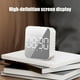 thumbnail image 5 of Reloj digital inteligente multifuncional con pantalla grande, reloj electrónico silencioso para dormir, reloj con alimentación por batería y enchufe, Z10, blanco de luz de luna, 5 of 8