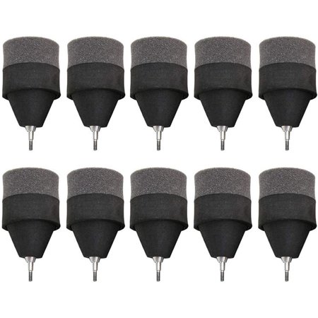 BESPORTBLE 10pcs 6mm Soft Rubber Arrowheads For Archery Practice - Safe Hunting Game Tips, Black