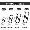 thumbnail image 4 of Zipper Clips Anti Theft 20 Pcs Zipper Pull Locks for Backpacks, Dual Spring Mini S Carabiner Zipper Clip Theft Deterrent for Luggage Suitcase Camping Key Chain Backpack Zipper Clip Anti-Theft 4 Size, 4 of 5