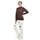 thumbnail image 2 of Blusa tejida de cuello alto Juvenil, 0248 (Cafe) cafe M, 2 of 4