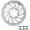 Silver, variant on BUCKLOS Bicycle Disc Brake Rotor 160 mm 180mm 203mm MTB Disc Brake Rotor, Stainless Steel Bicycle Rotors with 6 Bolts, Bicycle Brake Pads, fit for Road Bike, Mountain Bikes, BMX