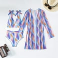 thumbnail image 4 of WILLBEST Traje de Baño Dama conjuntos de Bikini de 3 Piezas para Mujer Trajes de Baño Vintage con Estampado Floral Trajes de Baño con Cubiertas de Manga Larga, 4 of 6