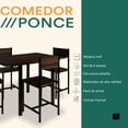 thumbnail image 2 of MUBSON Comedor 2 en 1 con 4 Sillas Ponce Café, 2 of 5