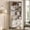 Natural White, variant on ROGALIS 4 Tier Bookshelf Shelf Wooden Bookcase ,with Storage Cabinet & Adjustable Storage Shelf,Multipurpose Bookshelf for Home Office, Living Room, Walnut