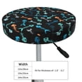 thumbnail image 4 of KLL Little Fish Skeleton Round Bar Chair Cushion Cover 12 inch ,Bar Stool Protector with Elastic, Soft Washable, 4 of 6