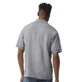 thumbnail image 4 of Gildan DryBlend Jersey Polo&nbsp;for Men, Short Sleeve Golf T-Shirt, Sport Grey S, 4 of 5