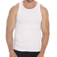 thumbnail image 1 of At the Buzzer Men's Tank Top (3X, White), 1 of 4