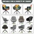 thumbnail image 6 of Xixirimido Parrot Tropical Floral Sunset Pattern Stretch Office Chair Cover Desk Chair Cover for Armrest Chair Universal Swivel Chair Slipcovers Mid Back Accent Dining Chair Protector, 6 of 7