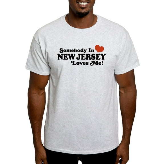 CafePress - Somebody In New Jersey Loves Me Light T Shirt - Men's Classic Graphic T-Shirt
