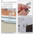 thumbnail image 3 of CATIEBYE 50pcs Latch Pin Silver Iron Secure and Reliable Assembly for Storage Systems, 3 of 8