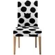 thumbnail image 1 of Funda protectora ABPHQTO para silla con diseño de lunares grandes y caras de gato Juego de 1, 1 of 4
