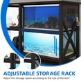 thumbnail image 2 of Dextrus 40-50 Gallon Fish Tank Stand with Power Outlets, 3-Tier Heavy Duty Metal Aquarium Stand Adjustable Storage Shelf,700LBS Capacity, Black, 2 of 8