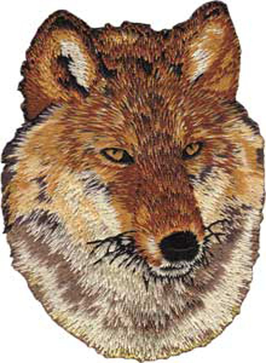 Patch Animals Red Wolf Iron On Gifts New Licensed p3969