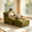 Green, variant on BINBANK Large Stripe Bean Bag Chair , Oversized Boneless Lounger Sofa, Ergonomic BeanBag Couch for Living Room, Bedroom, Balcony