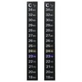 thumbnail image 1 of KAKOWELY thermometer sticker 2pcs Aquarium Thermometer Sticker Fish Tank Stick on Thermometer Strip Sticker5.12"X0.79"X0.04", 1 of 5