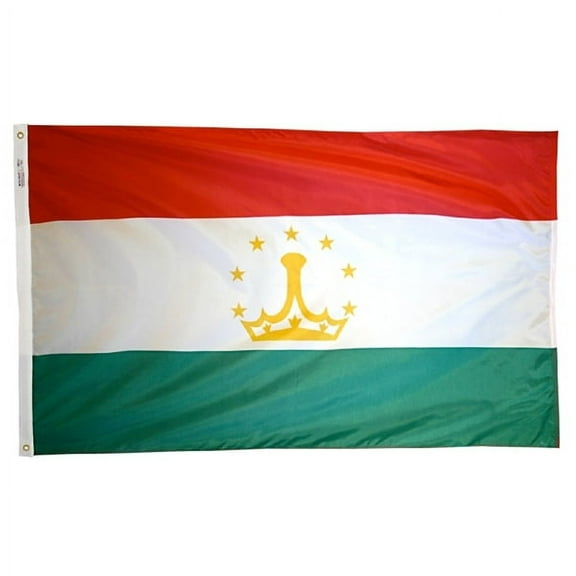 2x3' DURAWAVEZ TAJIKISTAN NYLON FLAG CH&G
