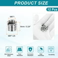 thumbnail image 2 of Thread Adapters Sleeve Reducing Nut, 12Pcs M8x1.25 Male to M6x1 Female Repairing Insert Nut Screw Reducer Conversion 303 Stainless Steel Fastener 6mm, 2 of 7