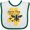 White and Green, variant on Inktastic Honeycomb Save The Bees Boys or Girls Baby Bib